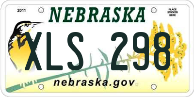 NE license plate XLS298