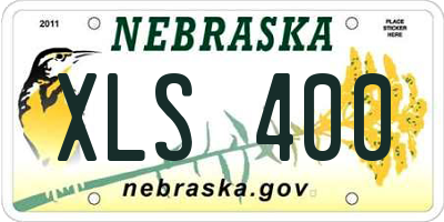 NE license plate XLS400