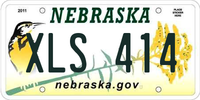 NE license plate XLS414
