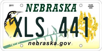 NE license plate XLS441