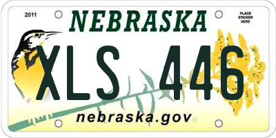 NE license plate XLS446