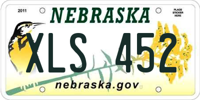 NE license plate XLS452