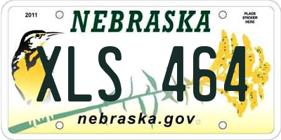 NE license plate XLS464