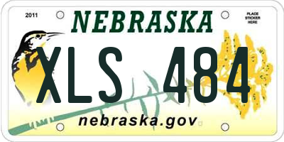 NE license plate XLS484