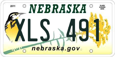 NE license plate XLS491