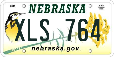 NE license plate XLS764