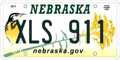 NE license plate XLS911
