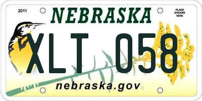 NE license plate XLT058