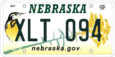 NE license plate XLT094