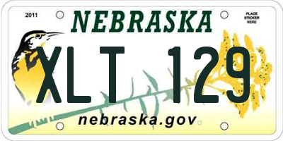 NE license plate XLT129