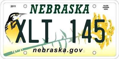 NE license plate XLT145