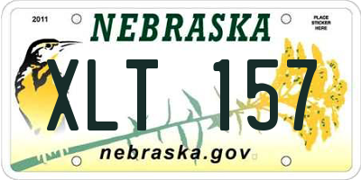 NE license plate XLT157