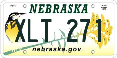 NE license plate XLT271