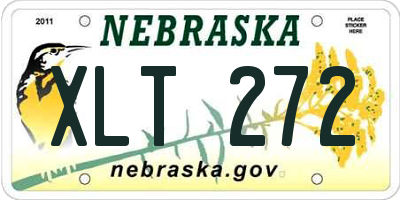 NE license plate XLT272