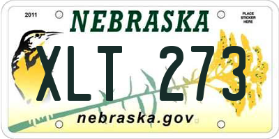 NE license plate XLT273