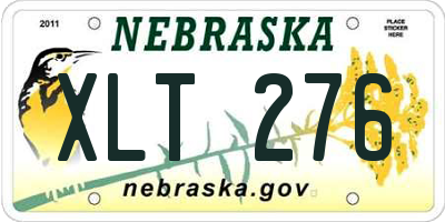 NE license plate XLT276