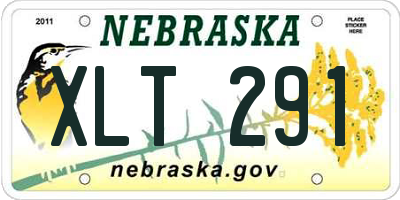 NE license plate XLT291