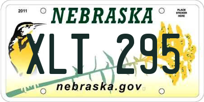 NE license plate XLT295