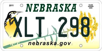 NE license plate XLT298