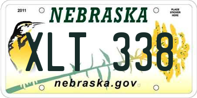 NE license plate XLT338