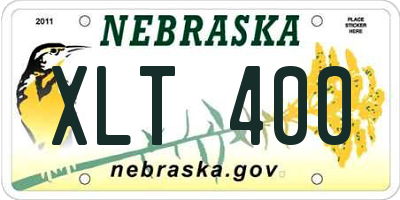 NE license plate XLT400
