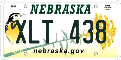 NE license plate XLT438