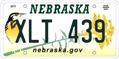 NE license plate XLT439