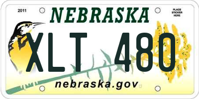NE license plate XLT480