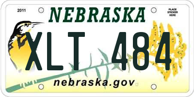 NE license plate XLT484