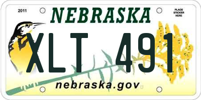 NE license plate XLT491