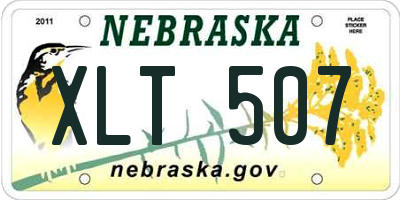 NE license plate XLT507