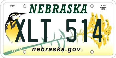NE license plate XLT514