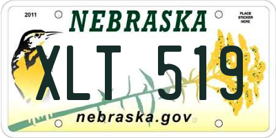 NE license plate XLT519