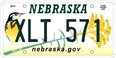 NE license plate XLT571