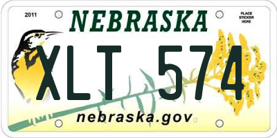 NE license plate XLT574