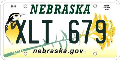 NE license plate XLT679