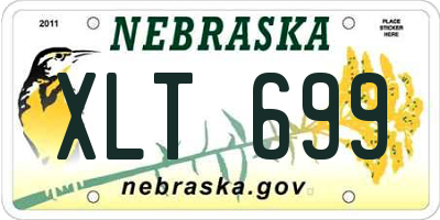 NE license plate XLT699
