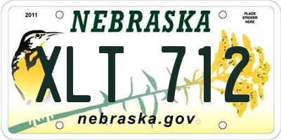NE license plate XLT712