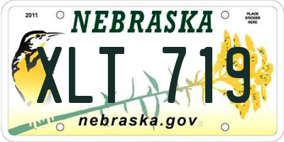NE license plate XLT719