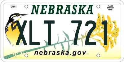 NE license plate XLT721