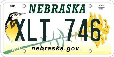 NE license plate XLT746