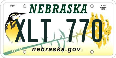 NE license plate XLT770