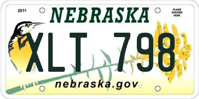 NE license plate XLT798