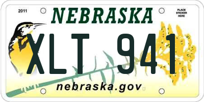 NE license plate XLT941