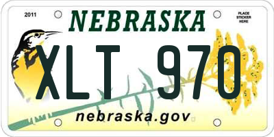 NE license plate XLT970