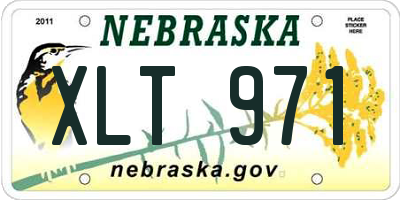 NE license plate XLT971