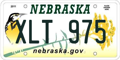 NE license plate XLT975