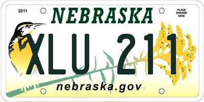 NE license plate XLU211