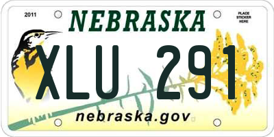 NE license plate XLU291