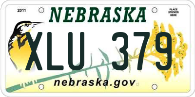 NE license plate XLU379